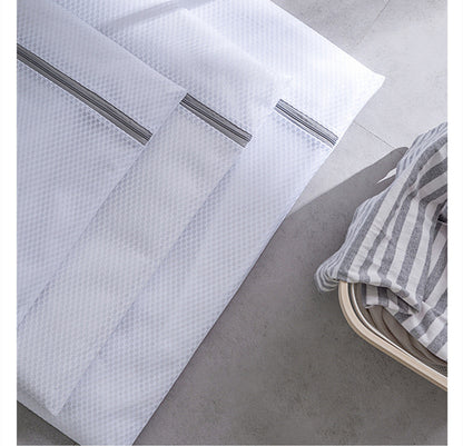Honeycomb Mesh Laundry Bag – Durable Gray Washing Machine Bag for Delicates, Clothes & Lingerie Protection