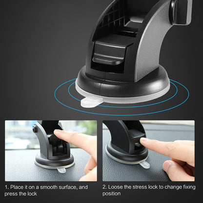 Telescopic Car Phone Holder – Long Arm Dashboard Mount with Suction Cup Base