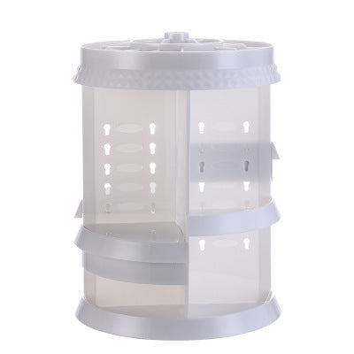 Diamond Wave Makeup Organizer – Elegant Cosmetic Storage Box with Drawers for Vanity & Bathroom