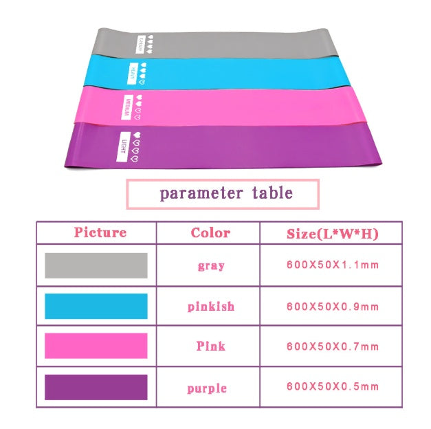 Resistance Bands for Workout – Elastic Booty, Glute, Yoga & Fitness Exercise Bands for Gym & Home Training