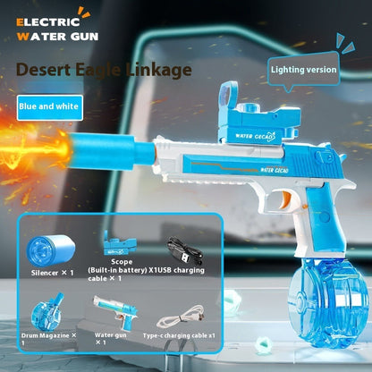 Fire Rat Electric Water Gun – Full-Auto Light-Up Water Blaster Toy for Kids, Summer Fun & Outdoor Play (Model AC223