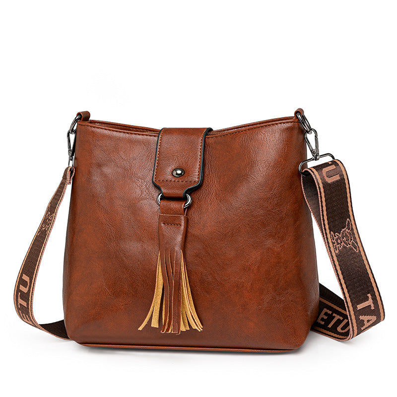 Retro Women's Leisure Bucket Bag