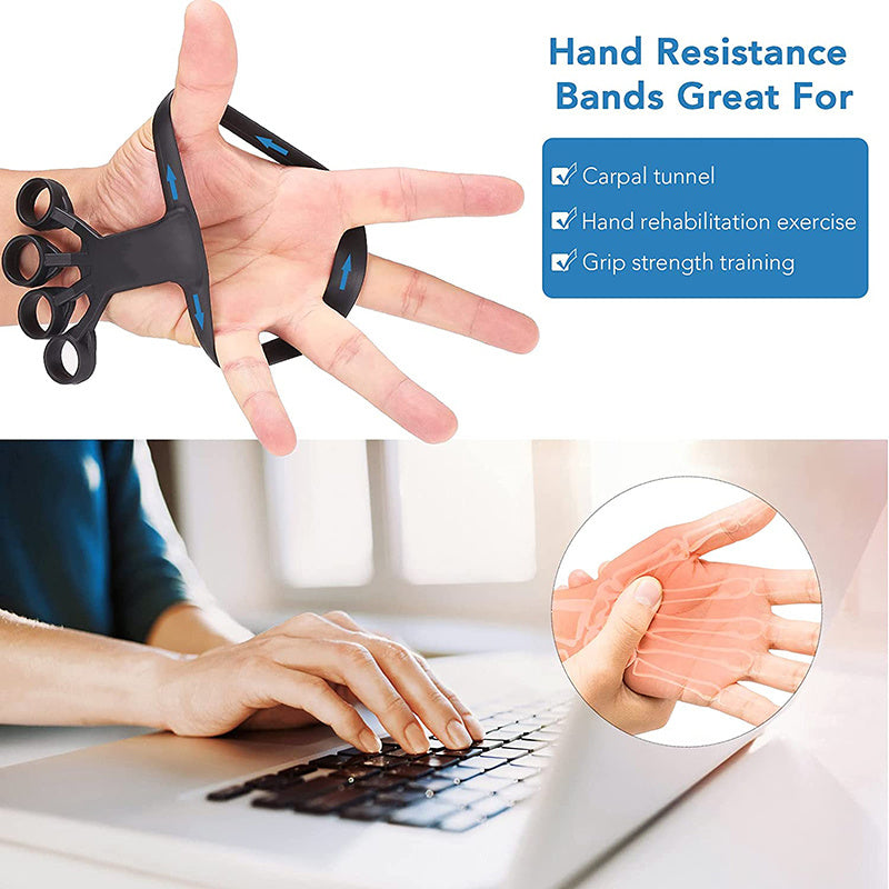 Silicone Finger Exerciser & Hand Grip Trainer – Arthritis Relief, Rehabilitation, and Strength Training Tool