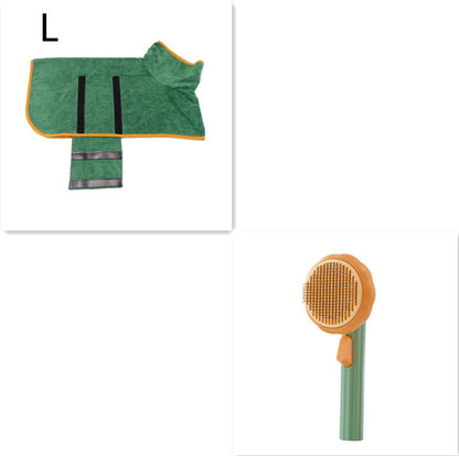 Self-Cleaning Pet Grooming Brush – Handheld Steel Wire Comb for Cats & Dogs, Easy Hair Removal