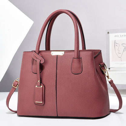 Women's PU Leather Handbag – Large-Capacity Square Tote & Crossbody Shoulder Bag