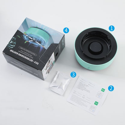 Portable Ashtray with Air Purifier – Automatic Anion Odor Remover for Home & Car Use