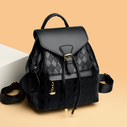 Women's Multifunction Leather Backpack – Casual Shoulder Bag for School, Travel & Everyday Use