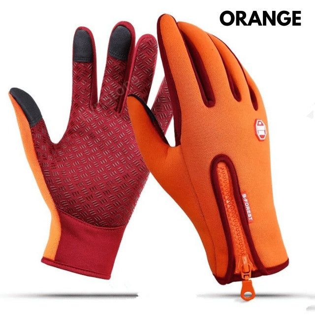 Winter Touchscreen Motorcycle Gloves – Waterproof, Anti-Slip, Fleece-Lined Sports Riding Gloves