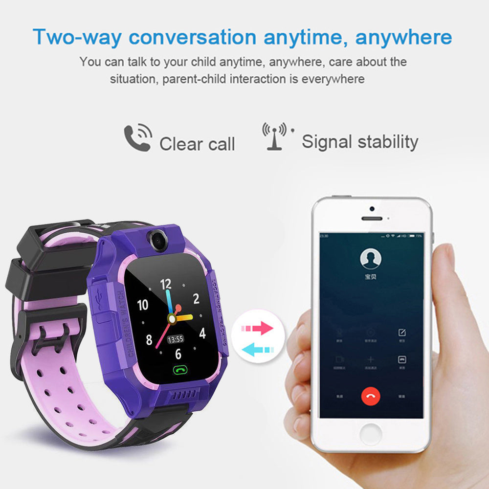 Kids Smartwatch with Touchscreen, Camera, 2G SIM – SOS, GPS LBS Tracking, Two-Way Calling & Remote Monitoring