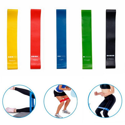 Yoga Resistance Bands – Elastic Workout Bands for Pilates, Training & Fitness (0.35mm–1.1mm)