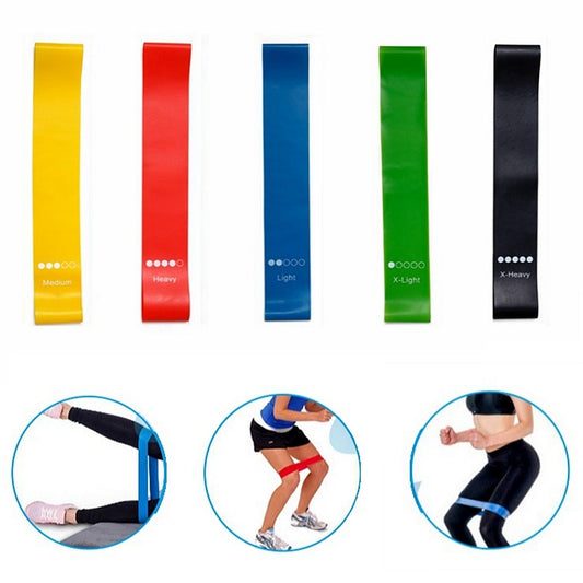 Yoga Resistance Bands – Elastic Workout Bands for Pilates, Training & Fitness (0.35mm–1.1mm)