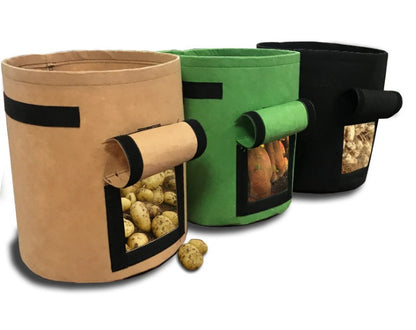 Breathable Vegetable Grow Bag – Reusable Planting Container for Potatoes, Tomatoes & Root Crops