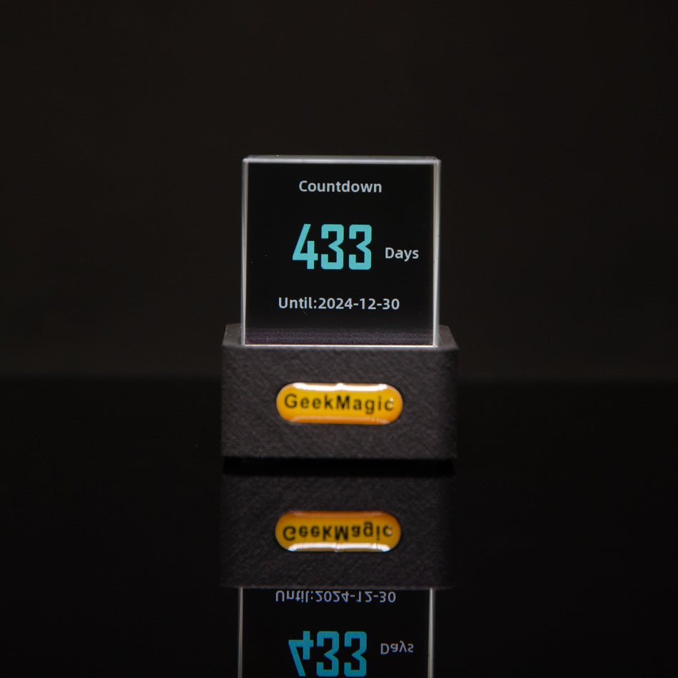 Mini Transparent WiFi Weather Clock – Trendy LED Display for Home & Desk Décor