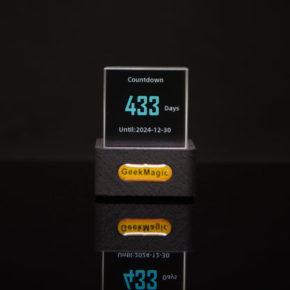 Mini Transparent WiFi Weather Clock – Trendy LED Display for Home & Desk Décor