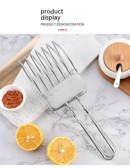 Stainless Steel Slicer – Precision Ham, Bread & BBQ Meat Cutter for Kitchen or Grill