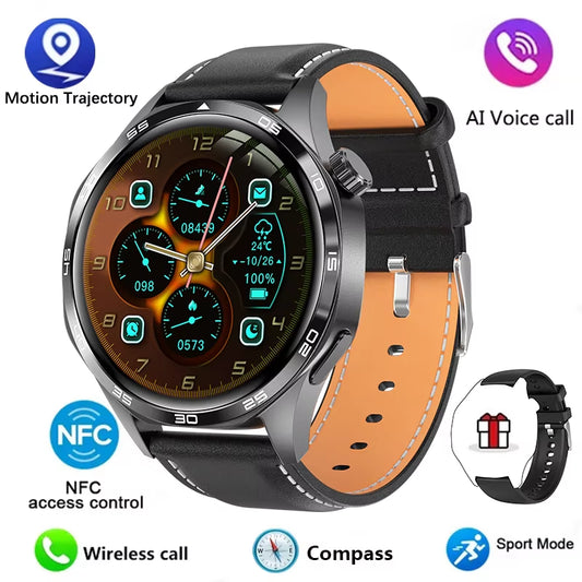 GT5 PRO Smart Watch Men Watch 5 Pro AMOLED HD Screen Bluetooth Call GPS Trajectory NFC Heart Rate Compass Smartwatches 2024 New