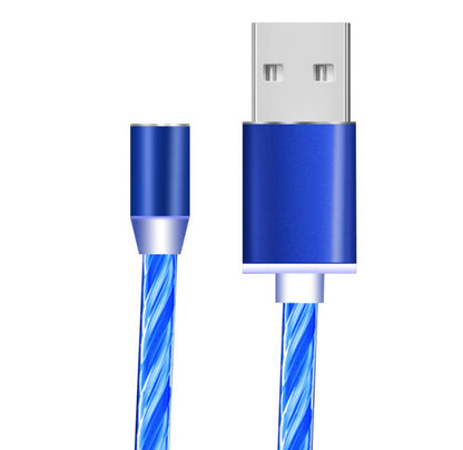 Flowing Light Magnetic Data Cable – Compatible with Apple iPhone, Android & USB Type-C Devices