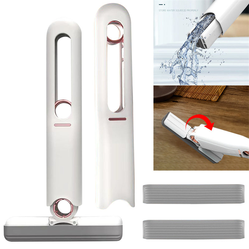 Mini Sponge Squeeze Mop – Portable Floor & Glass Cleaner for Home, Car, Desk, and Windows