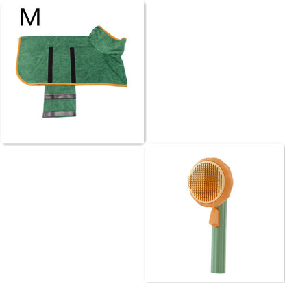 Self-Cleaning Pet Grooming Brush – Handheld Steel Wire Comb for Cats & Dogs, Easy Hair Removal