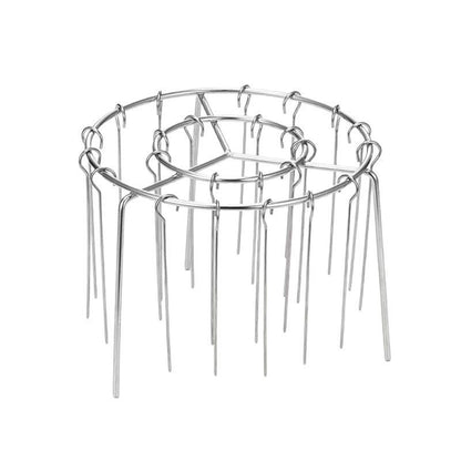 Universal Stainless Steel Vertical Grill Rack – Air Fryer Accessory for Skewers, Meat & Veggies