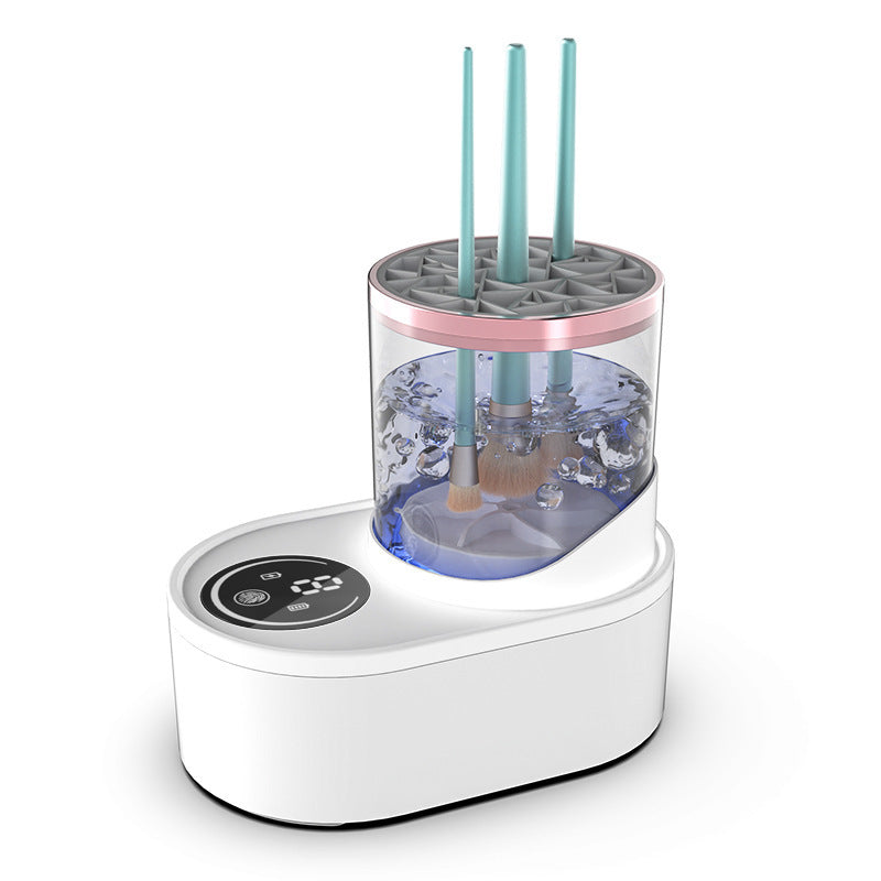 Rechargeable Electric Makeup Brush Cleaner – Automatic Cleaning & Drying Tool with Stand