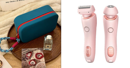 2-in-1 USB Rechargeable Hair Removal Epilator – Women’s Body Trimmer & Shaver for Face, Legs, Bikini & Underarms