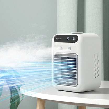 Portable Air Conditioner Fan – Mini Air Cooler with Water Cooling for Home, Office, or Car Use | Personal AC & Humidifier Combo