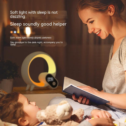 Q Light Sunrise Alarm Clock – Bluetooth Speaker with Digital Display, Smart Wake-Up, and Colorful LED Mood Light