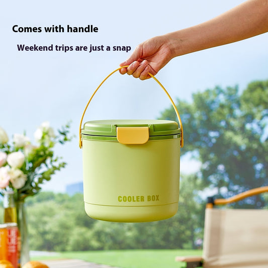Outdoor Camping Ice Cube Dispenser – Insulated Press Barrel for Cold Drink Storage