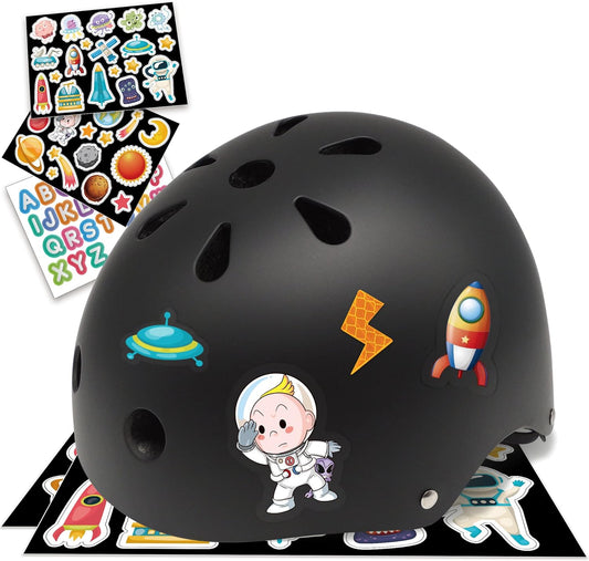 Kids Bike Helmet with DIY Stickers for Toddler Boys Girls I CPSC & CE Certified for Skateboard Roller-Skating Bicycle Scooter I Baby Infant Youth Child Ages 3-5 5-8 8-11 Year Old