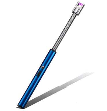 USB Rechargeable LED BBQ Lighter – Long Neck, 360° Flexible Design, Windproof & Flameless