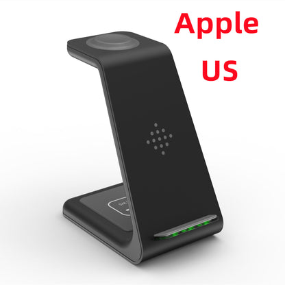 3-in-1 Fast Wireless Charging Station – Quick Charge Dock & Phone Holder Stand