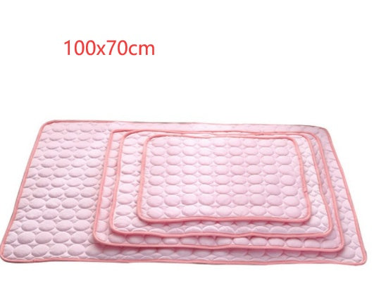 Pet Cooling Mat – Ice Silk Summer Bed for Dogs & Cats | Breathable, Soft, and Portable Cool Nest Pad