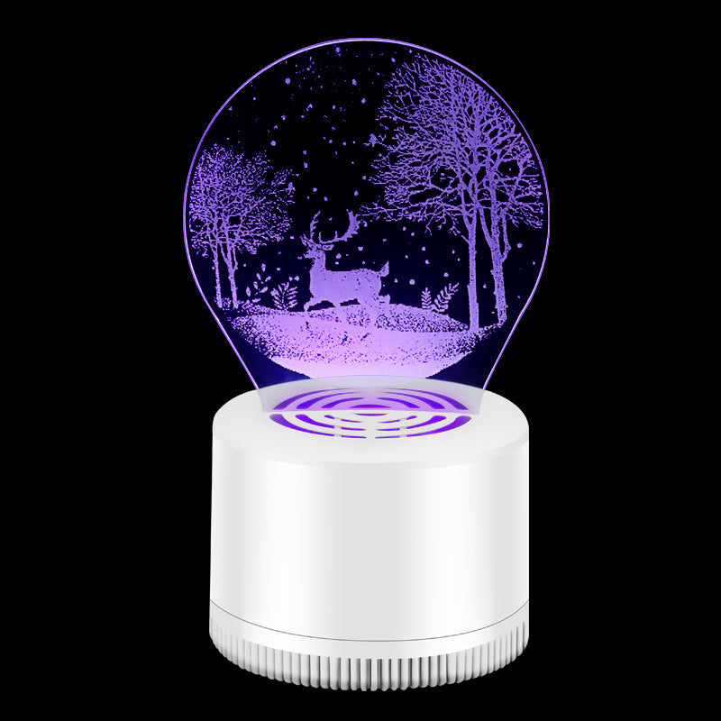 USB 3D Mosquito Killer Lamp – Silent Indoor Insect Trap for Home & Bedroom