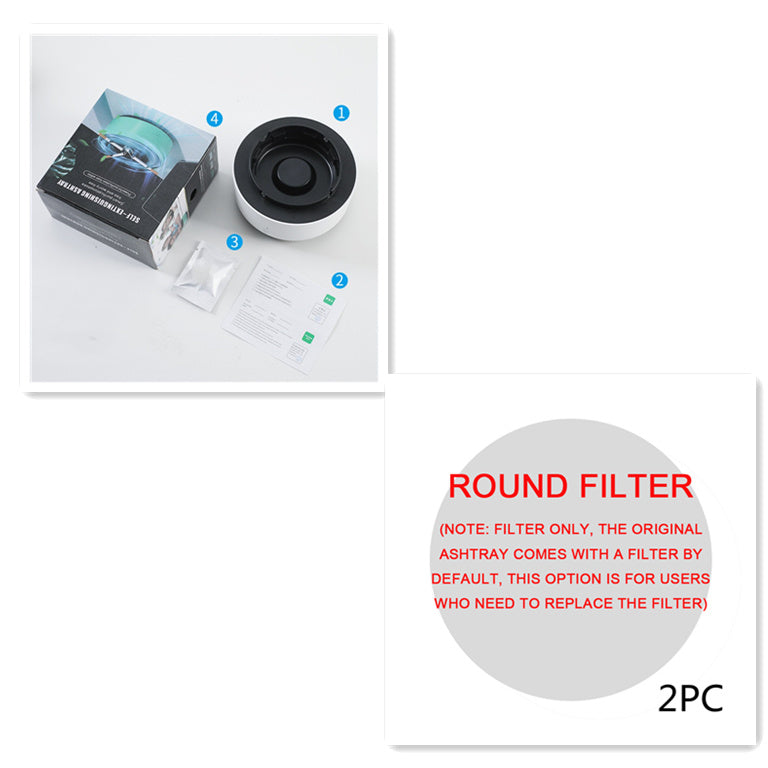 Portable Ashtray with Air Purifier – Automatic Anion Odor Remover for Home & Car Use
