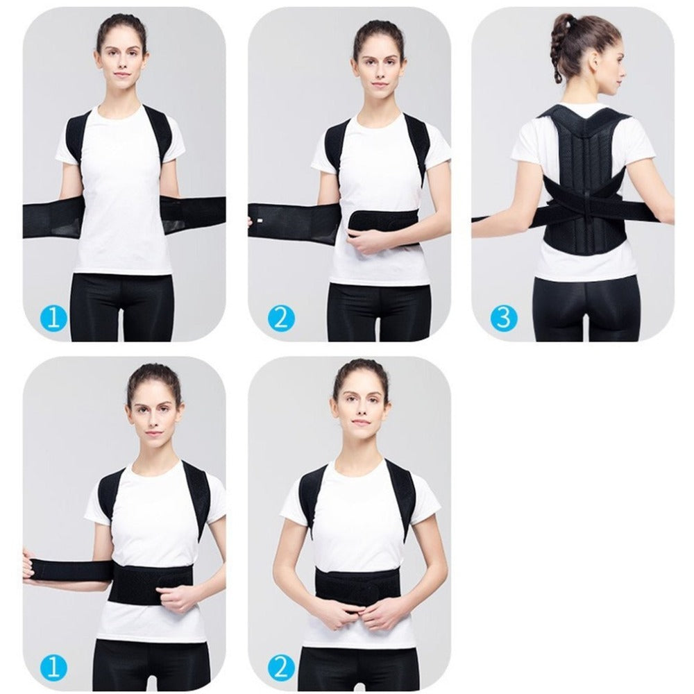 Adjustable Spine Posture Corrector – Back Support Brace for Men & Women