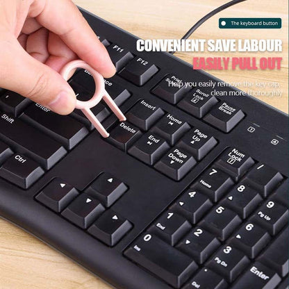 7-in-1 Multifunctional Cleaning Kit – Bluetooth Earbuds Cleaner, Keyboard Brush, Keycap Puller & Screen Cleaning Pen