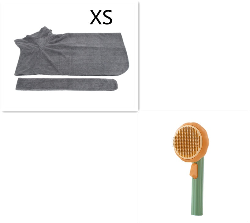 Self-Cleaning Pet Grooming Brush – Handheld Steel Wire Comb for Cats & Dogs, Easy Hair Removal