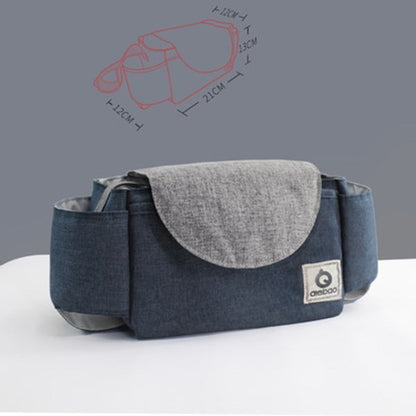 Multifunctional Waterproof Stroller Organizer – Mummy Bag for Baby Essentials, Travel & Outdoor Storage