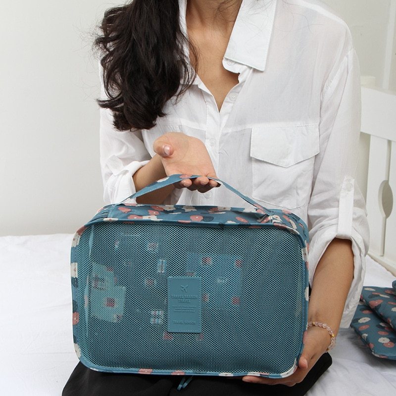 Clear Zipper Storage Bag Set – Transparent Organizer with Handle for Clothes, Toys, Travel & More