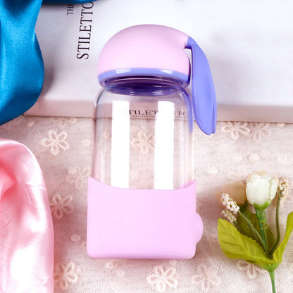 Bunny Borosilicate Glass Water Bottle – Cute & Durable Leak-Proof Bottle for Kids & Adults