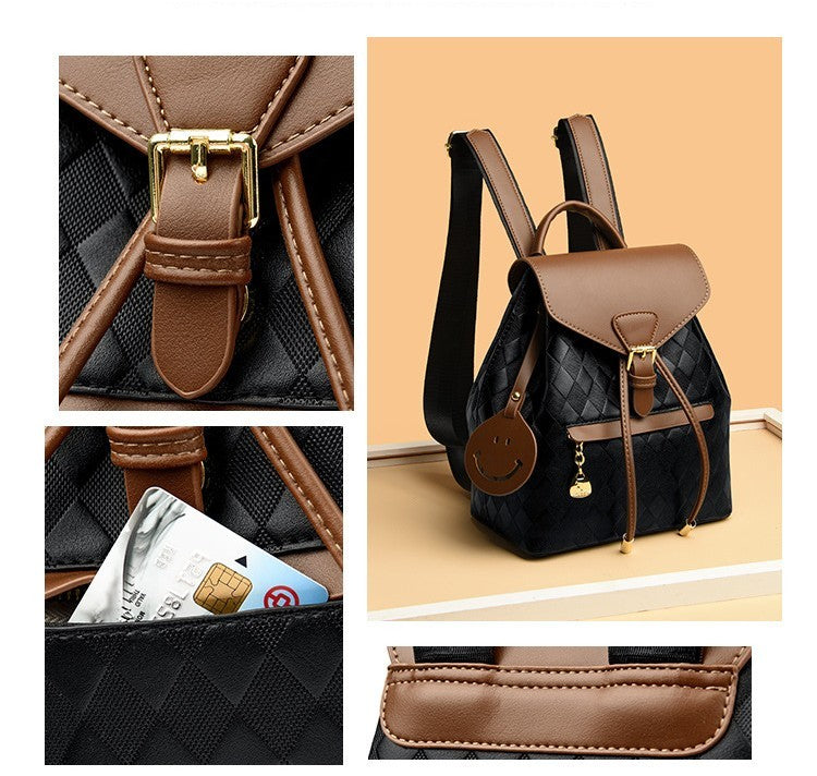 Women's Multifunction Leather Backpack – Casual Shoulder Bag for School, Travel & Everyday Use
