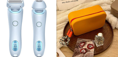 2-in-1 USB Rechargeable Hair Removal Epilator – Women’s Body Trimmer & Shaver for Face, Legs, Bikini & Underarms