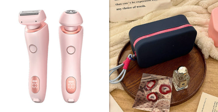 2-in-1 USB Rechargeable Hair Removal Epilator – Women’s Body Trimmer & Shaver for Face, Legs, Bikini & Underarms