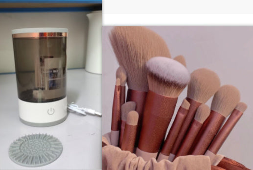 Portable Electric Makeup Brush Cleaner – USB Rechargeable Automatic Cosmetic Brush Cleaning Tool for Eyeshadow & Face Brushes