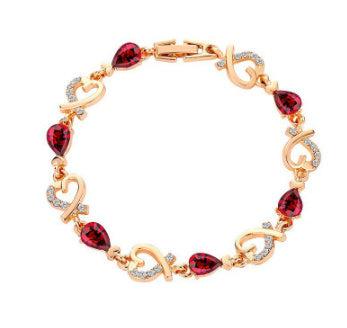 Hollow Heart Love Bracelet – Fashion Rhinestone Bangle with Romantic Charm