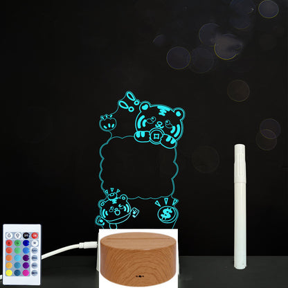 3D LED Acrylic Message Board – Glowing Handwriting Note Pad with Light-Up Display