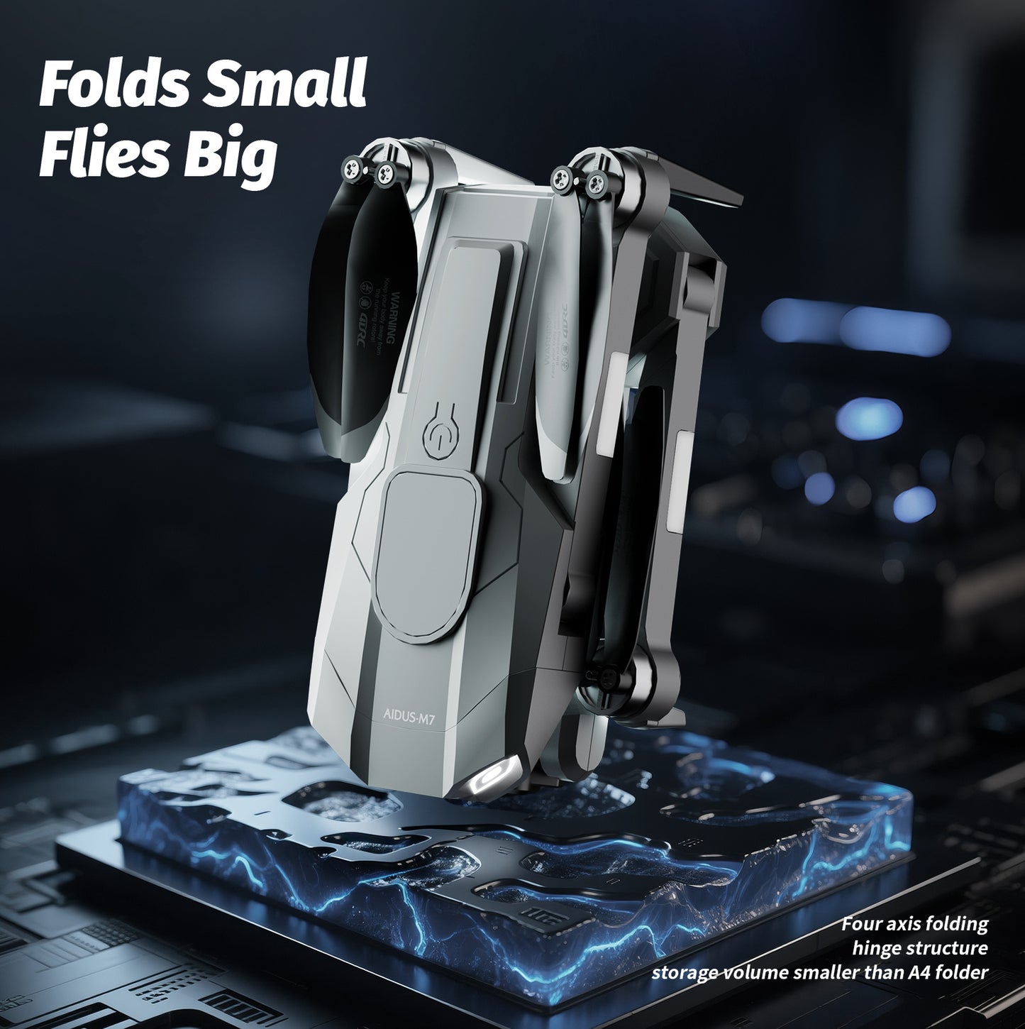 4DRC M7 GPS 4K Drone for Adults – Brushless Motor, Follow Me Mode, Long Range RC Quadcopter with Camera