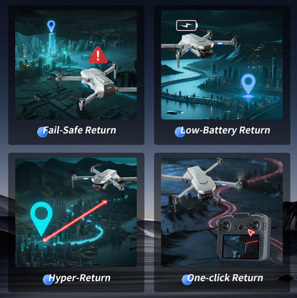 4DRC M7 GPS 4K Drone for Adults – Brushless Motor, Follow Me Mode, Long Range RC Quadcopter with Camera