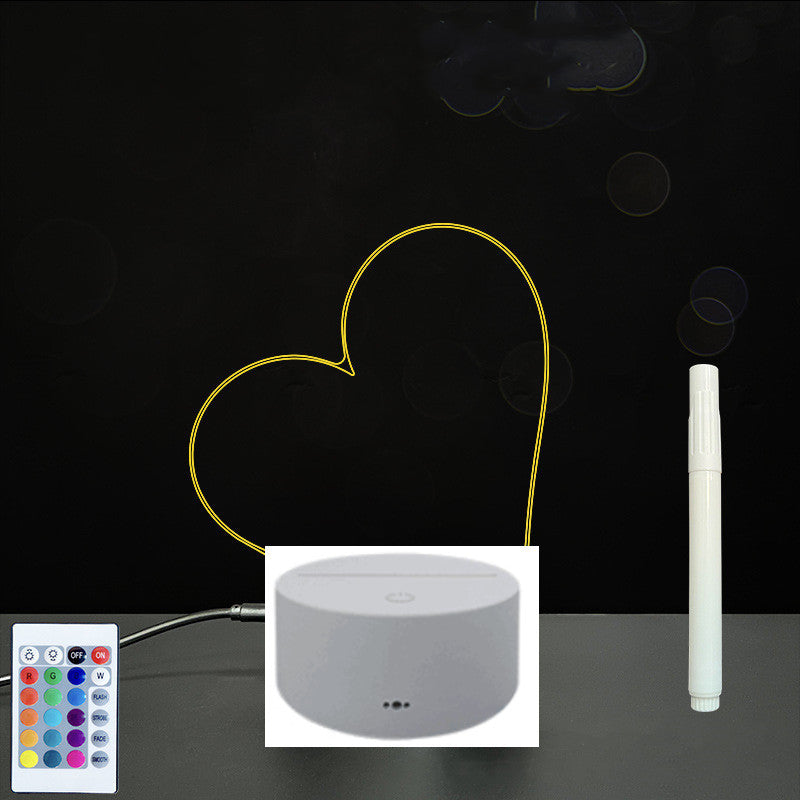 3D LED Acrylic Message Board – Glowing Handwriting Note Pad with Light-Up Display